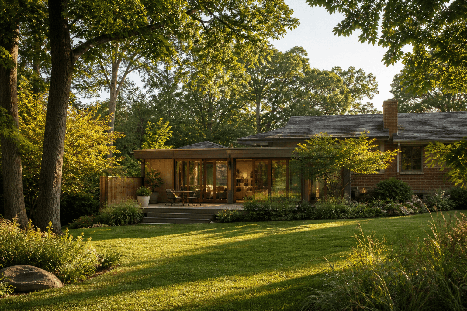 New Jersey home and backyard